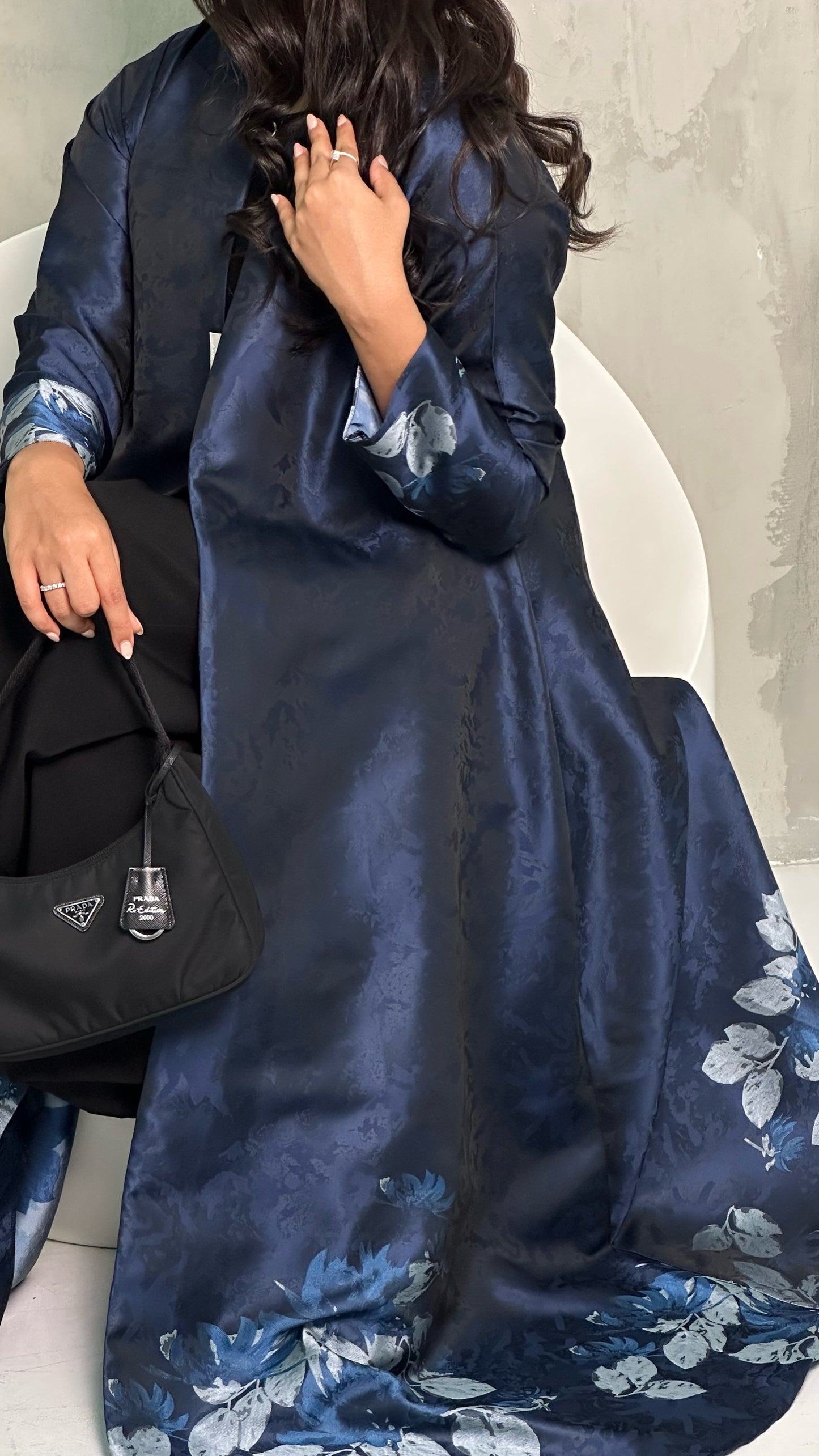 Blue Sapphire Abaya