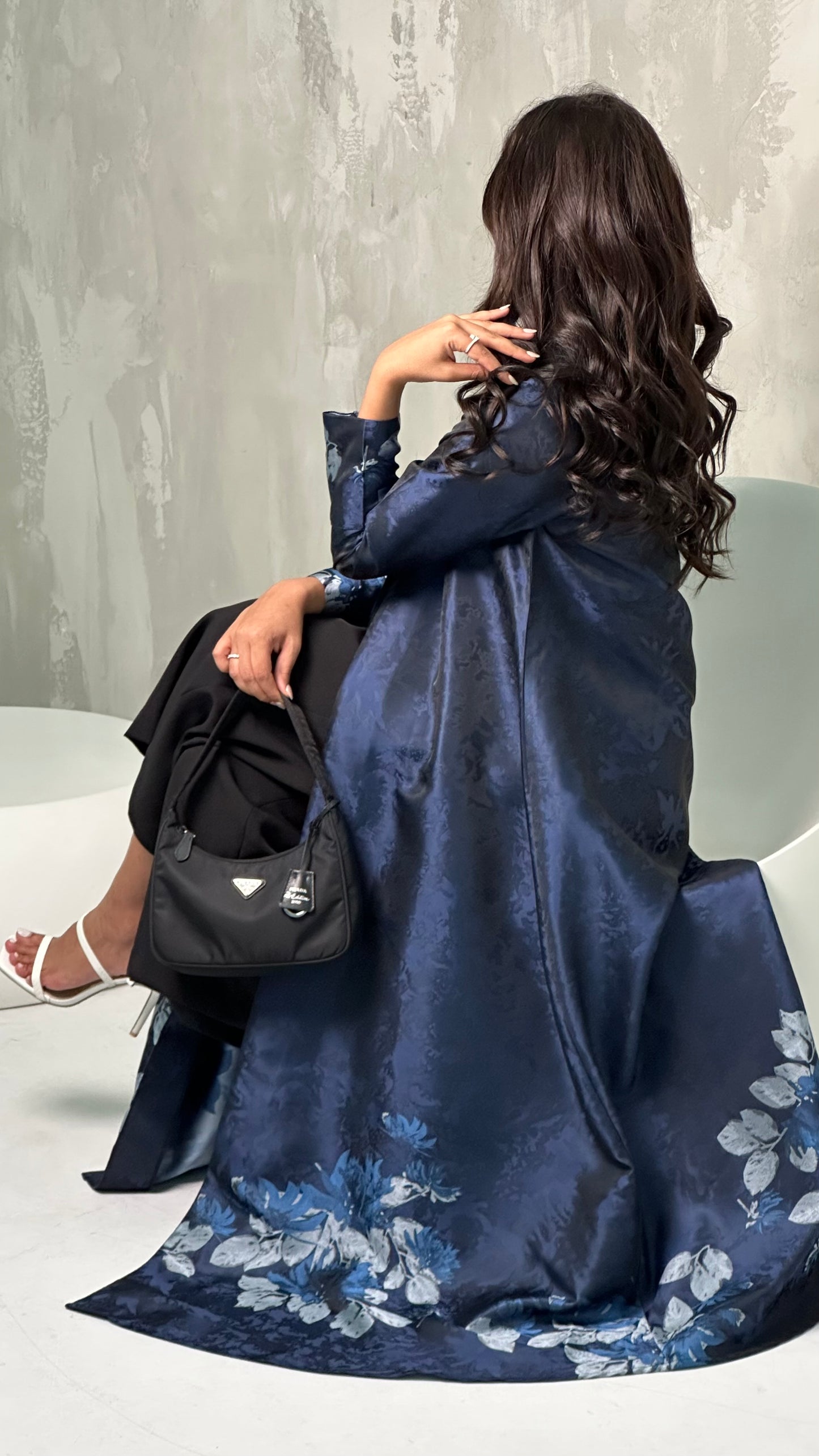 Blue Sapphire Abaya